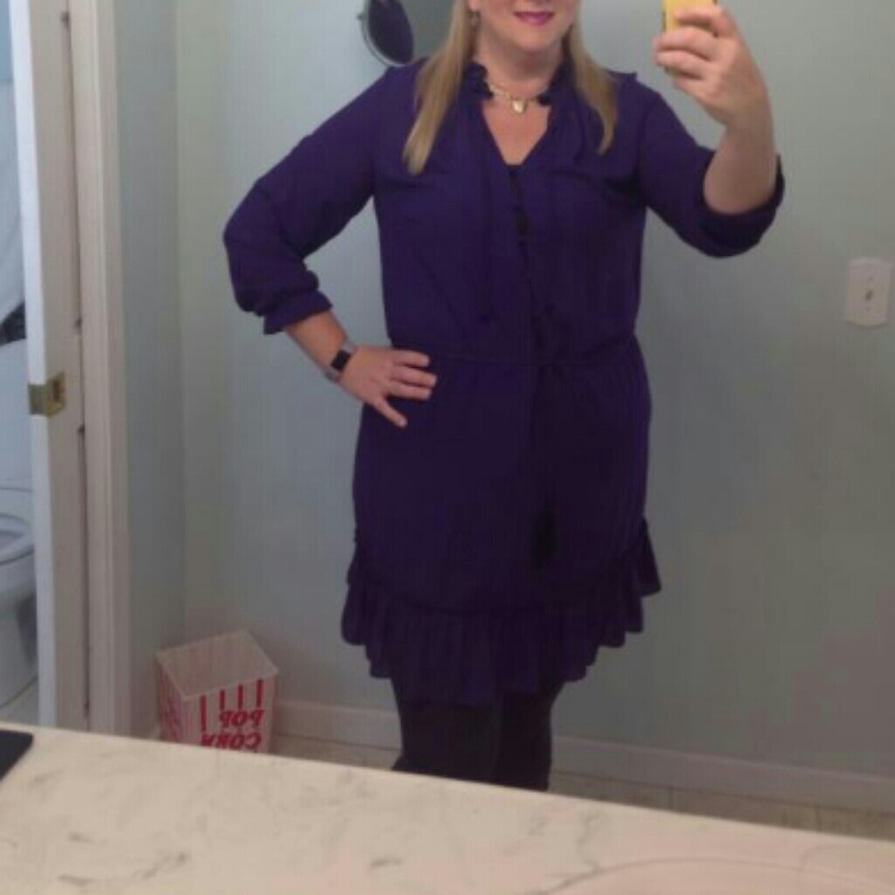 Purple Ruffle Dress - Picture 8 of 8